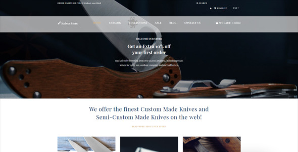 оружейный магазин clean shopify theme