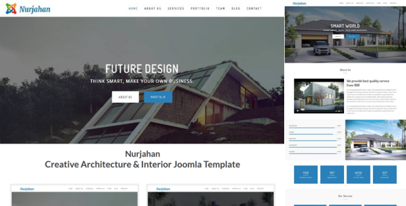 архитектура и интерьер joomla шаблон