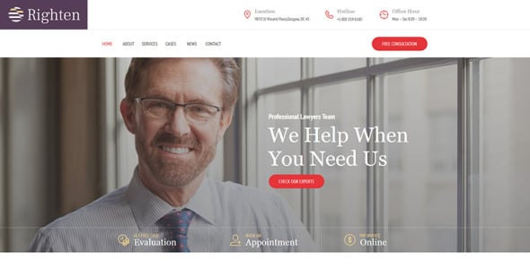 Advisory Moto CMS HTML Template