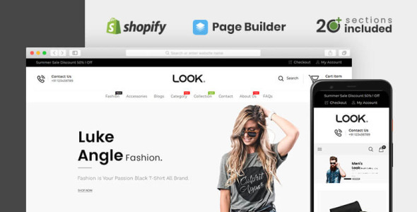 посмотрите модную тему shopify