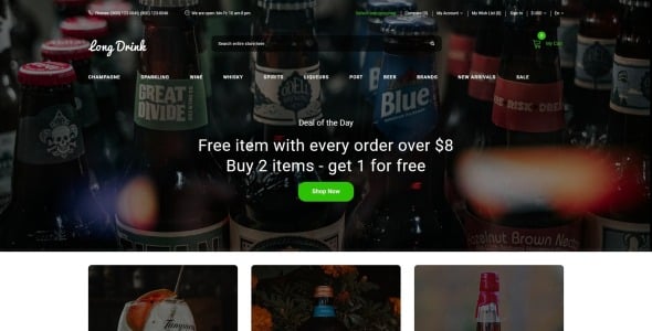 освещение и электричество многостраничный чистый шаблон opencart