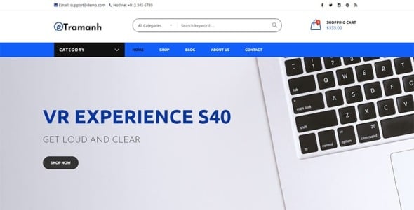 электронный магазин woocommerce тема
