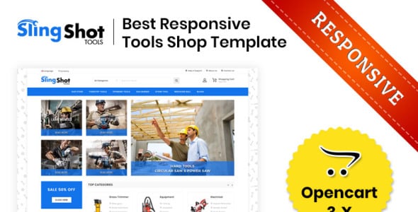 The Tools Store OpenCart Template