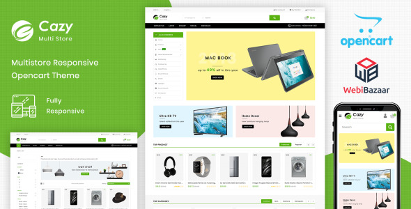 шаблон opencart торгового центра