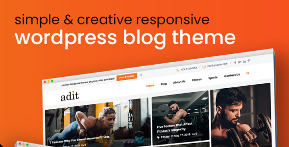 блоггинг сделал простую тему wordpress