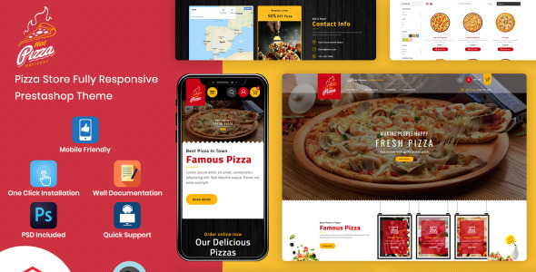 шаблон fast food &amp; pizza prestashop