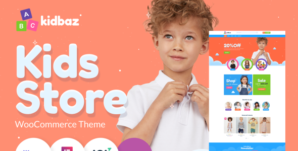 kids stuff ecommerce modern elementor woocommerce theme
