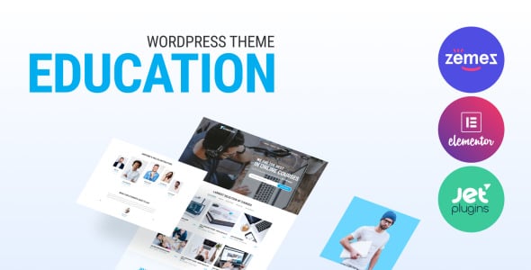 образовательные курсы минимальная тема wordpress elementor