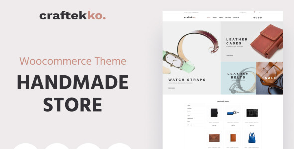 handmade ecommerce clean elementor woocommerce theme