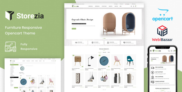 3 шаблон opencart мебельного магазина