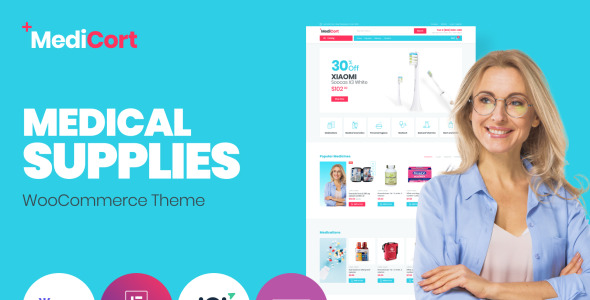 медицинская электронная коммерция классическая тема elementor woocommerce