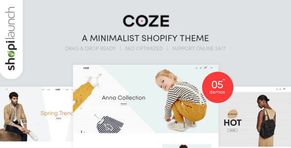 минималистская тема shopify