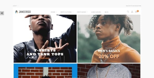 Men's Fashion Clean Stylish Magento Theme