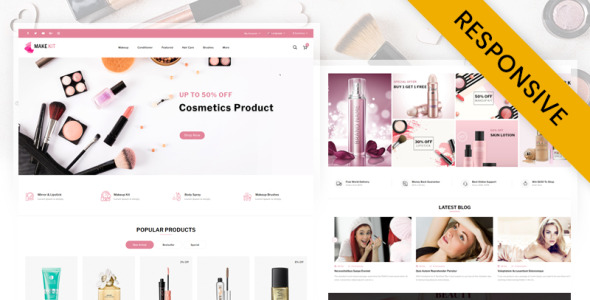 шаблон opencart косметического магазина