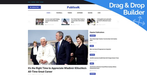 шаблон newspaper moto cms 3