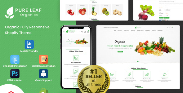 органическая тема shopify