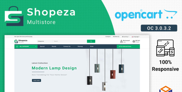 shopeza best electronic theme opencart template