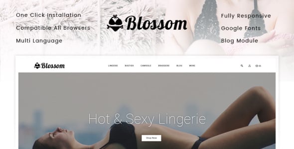 тема магазина нижнего белья prestashop