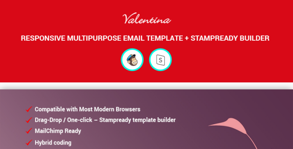 mailchimp + stampready builder шаблон информационного бюллетеня