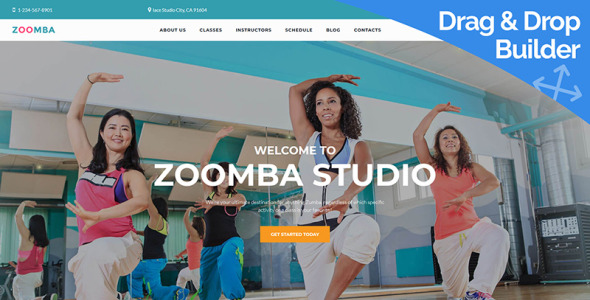 zoomba dance studio moto cms 3 шаблон