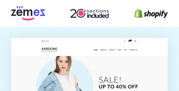 kardone wholesale store template clean shopify theme