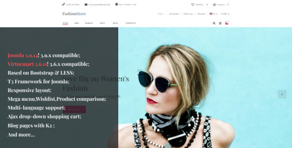 Fashion Store VirtueMart Template
