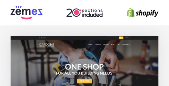 тема power tools shopify
