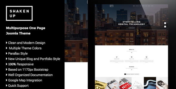 шаблон onepage business joomla