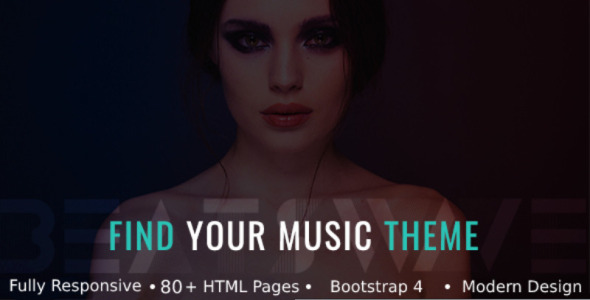 креативная музыка html шаблон сайта
