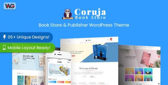 книжный магазин и издатель woocommerce wordpress тема