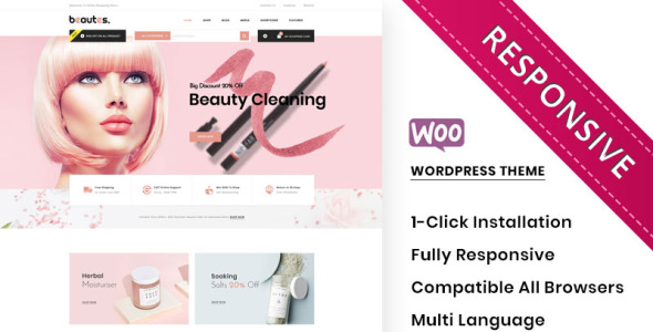 тема мега косметического магазина woocommerce