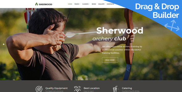 шаблон archery moto cms 3