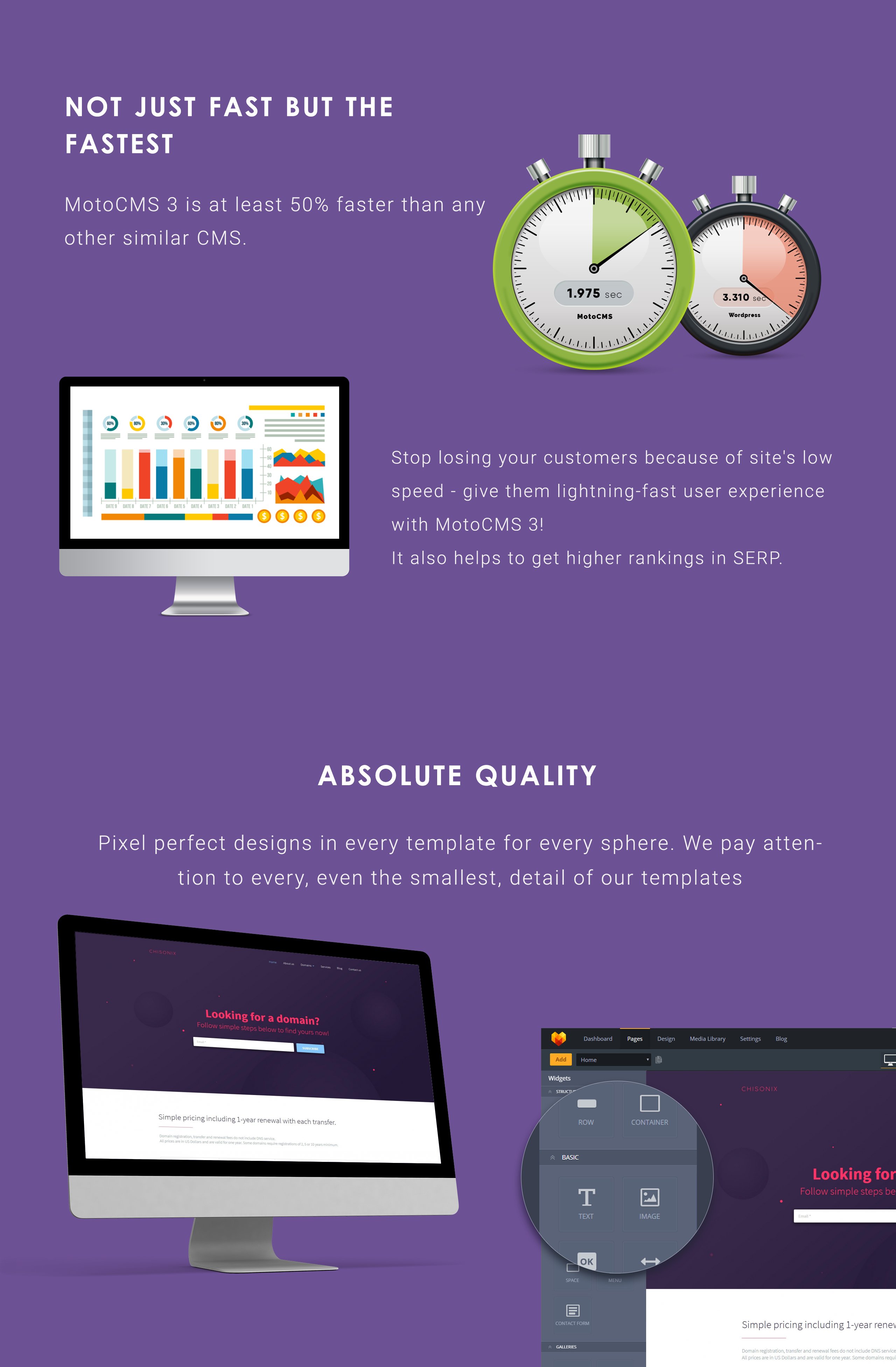 Internet Company Moto CMS 3 Template