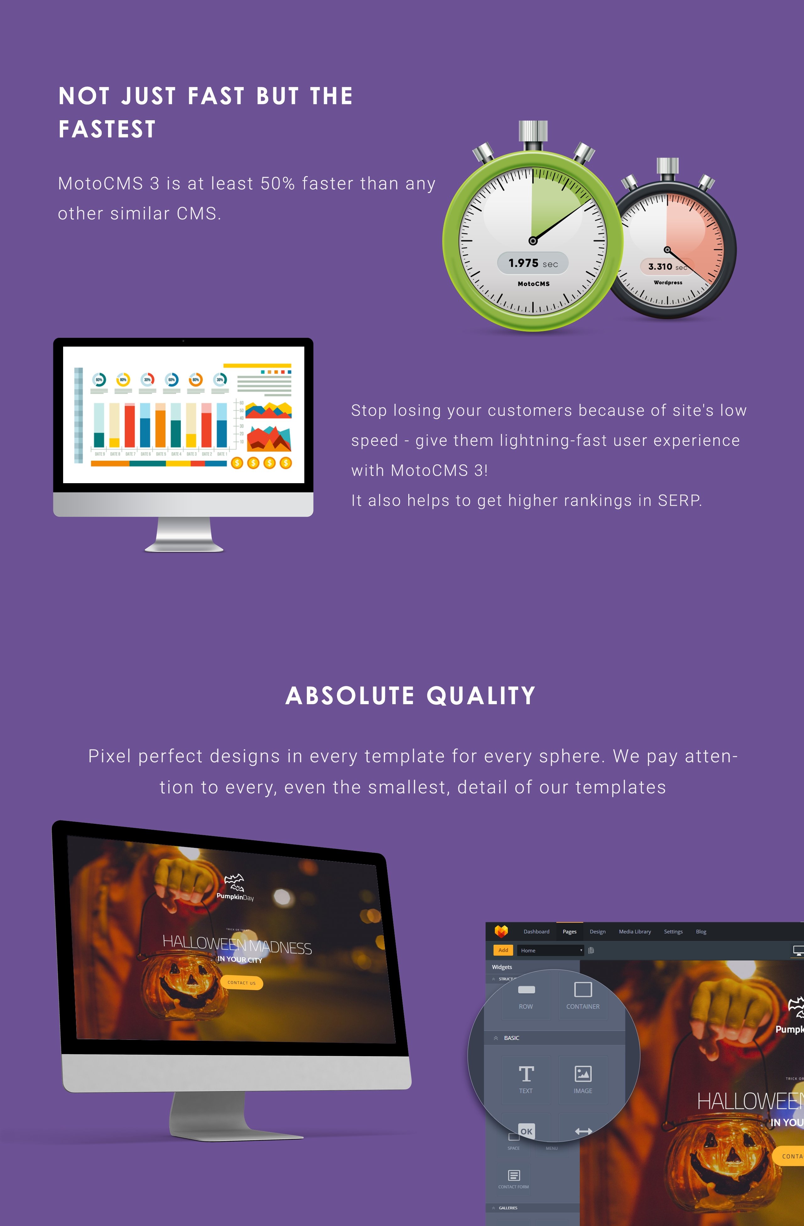 шаблон halloween moto cms 3