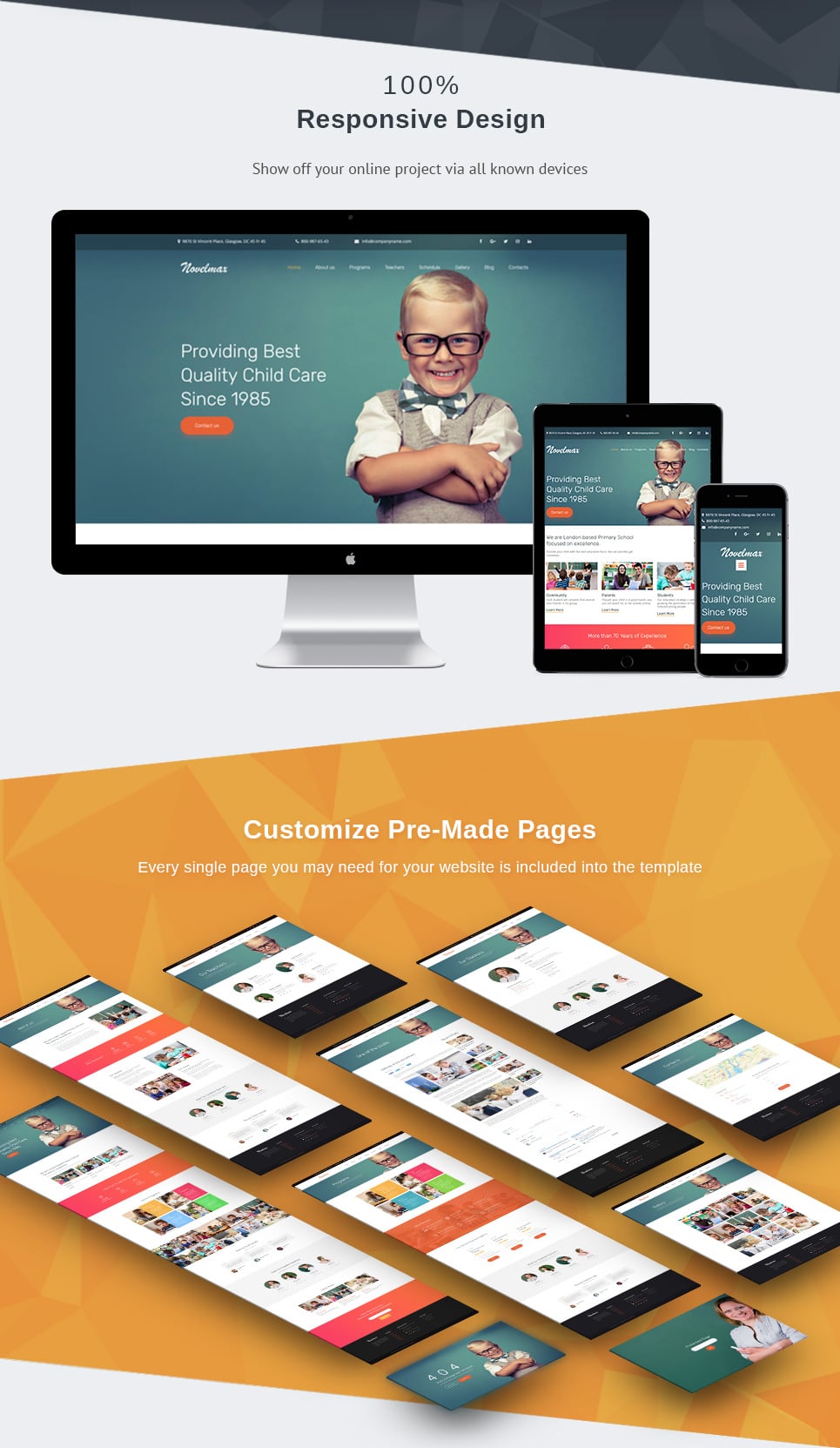 шаблон primary school premium moto cms 3