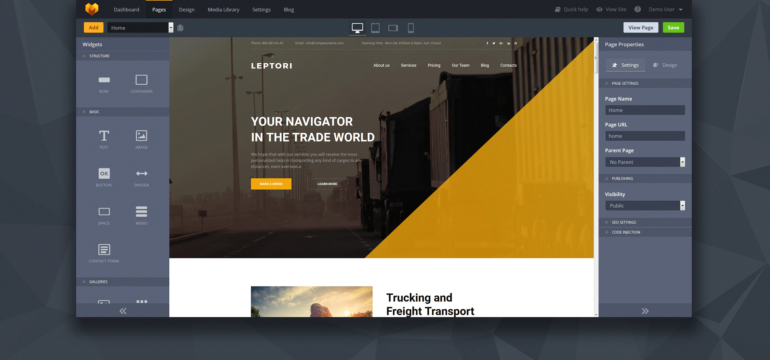 шаблон leptori moto cms 3