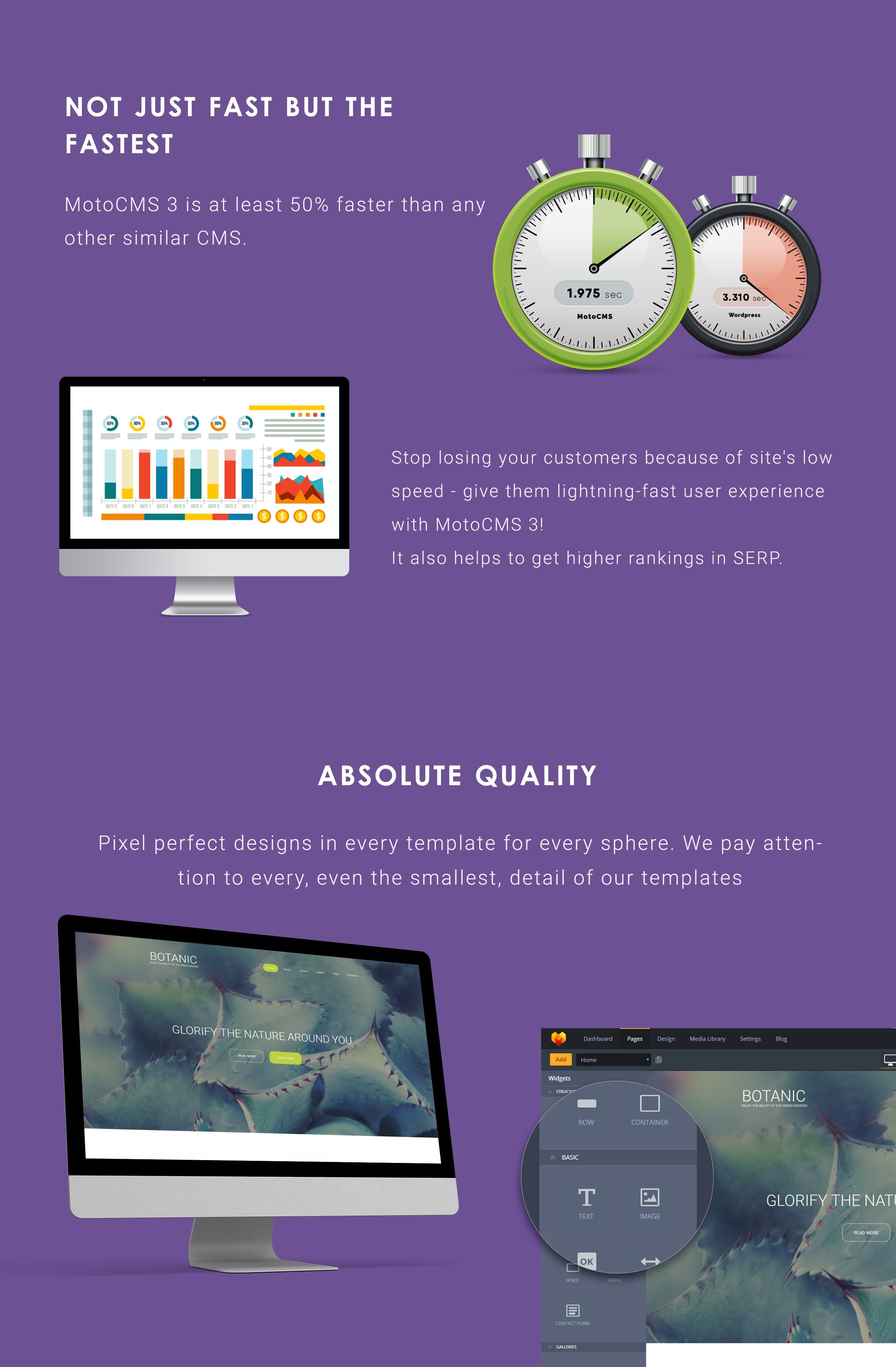 шаблон botanic responsive moto cms 3