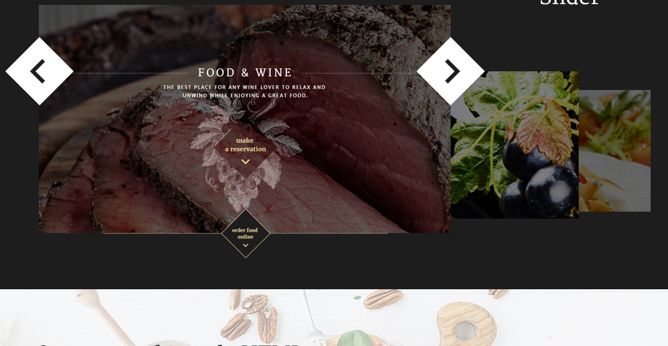 шаблон сайта food wine
