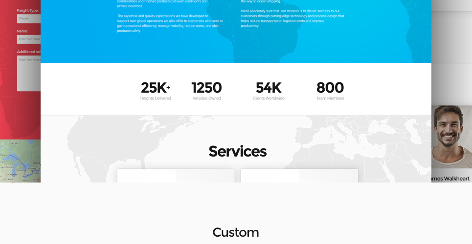 тема wordpress logistics & transportation services