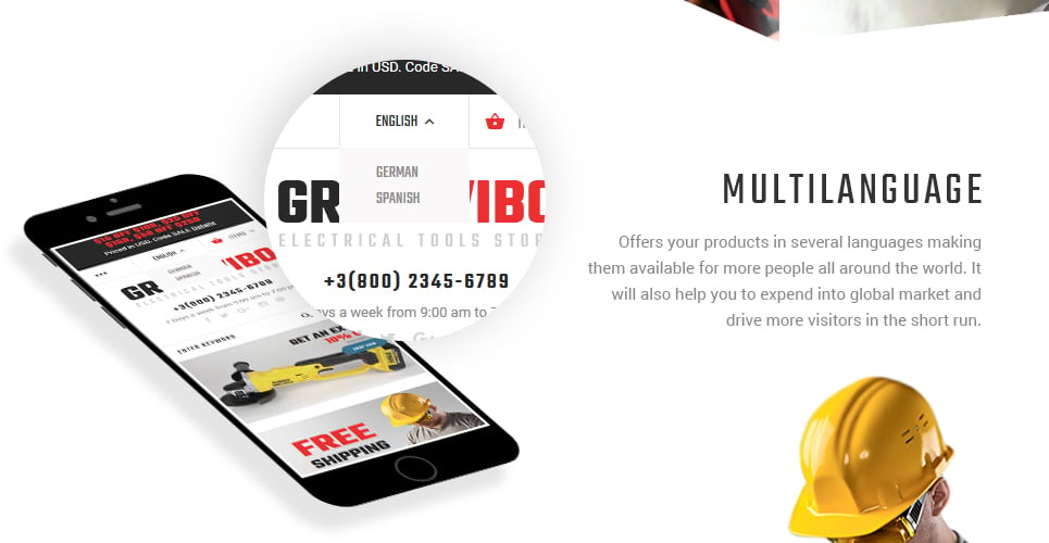 тема grailwibo magento