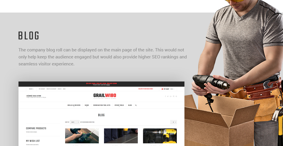 тема grailwibo magento