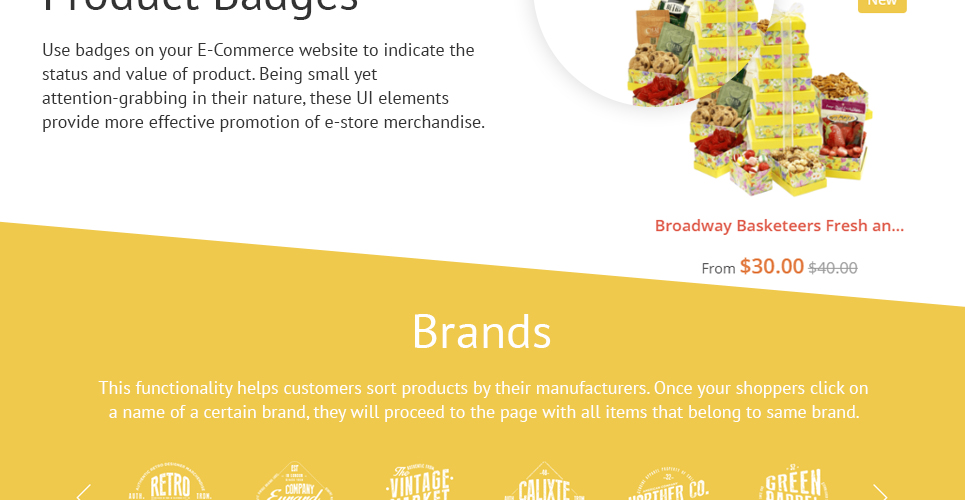 фруктовые подарки shopify тема