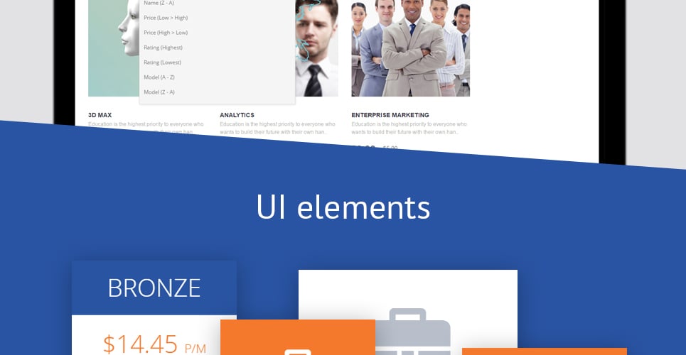 адаптивный шаблон opencart для карьерного образования