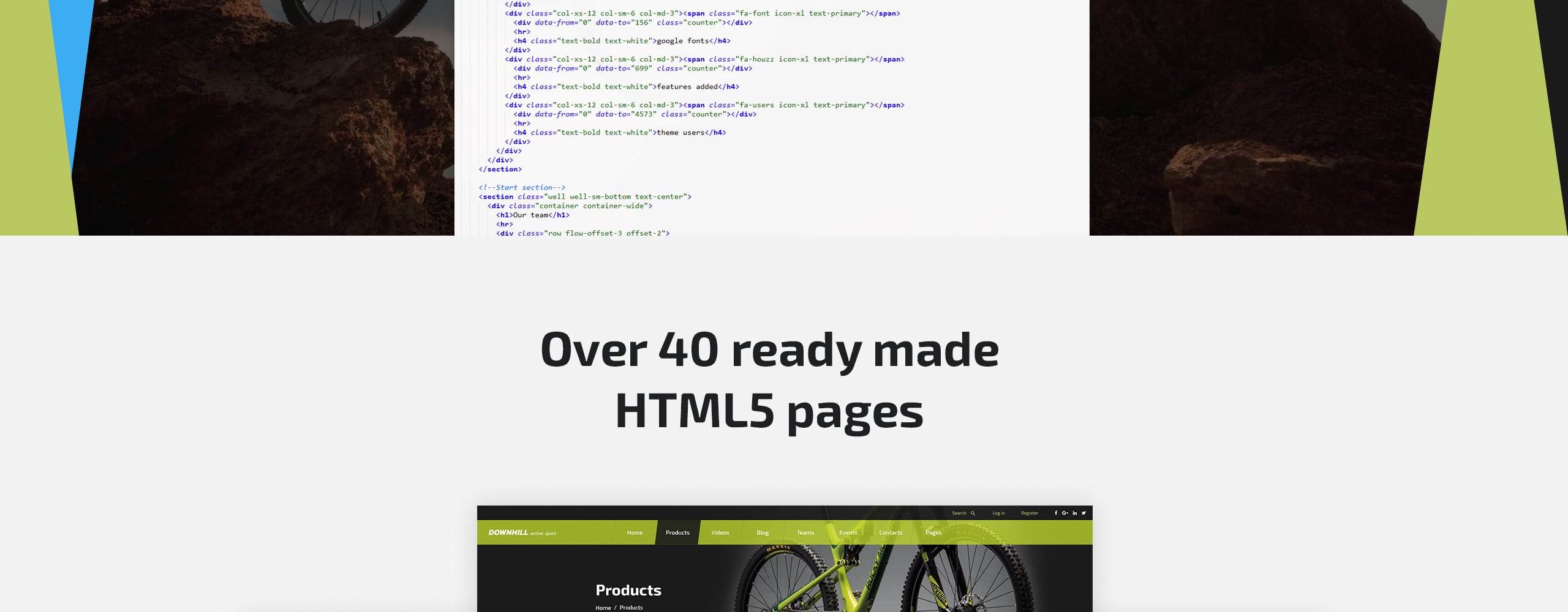 активный спорт многостраничный html5 шаблон сайта