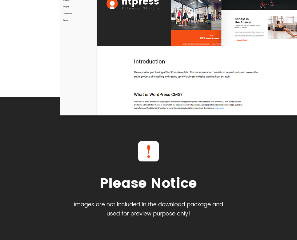 Фитнес и тренажерный зал wordpress тема