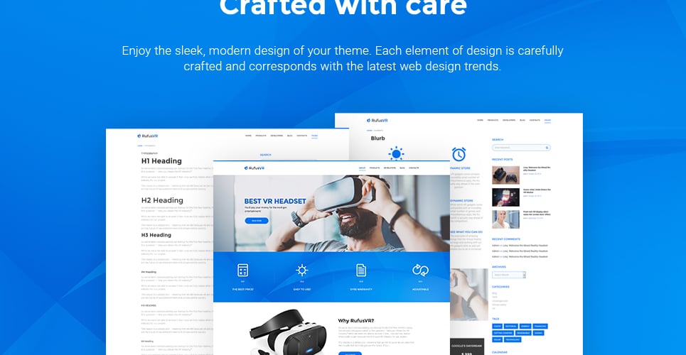 vr startup отзывчивая тема wordpress