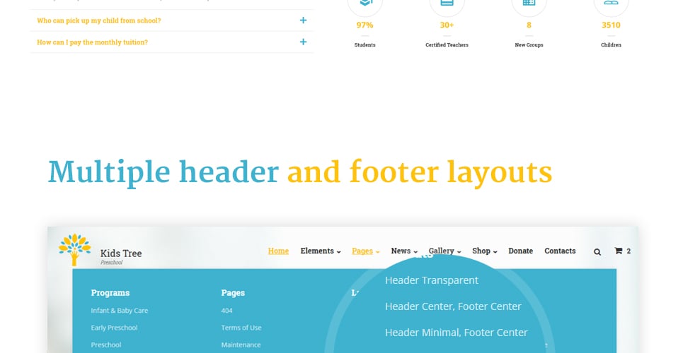 дошкольное образование html bootstrap шаблон сайта