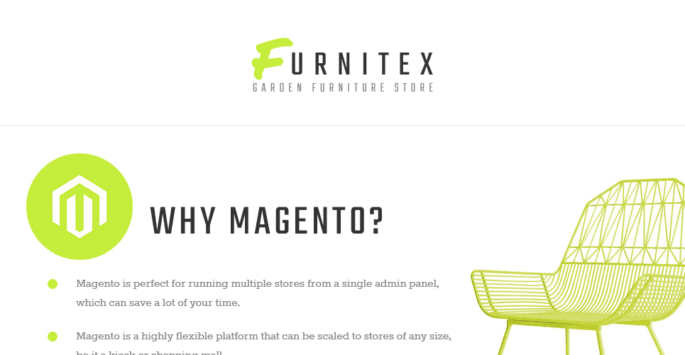 мебель отзывчивая тема magento