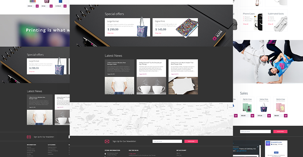 дизайн и декор prestashop тема