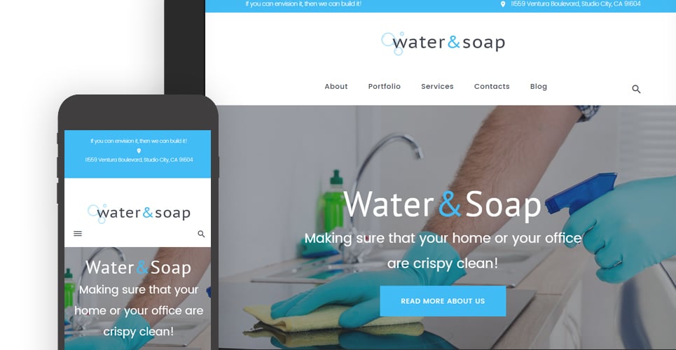 клининговая компания wordpress theme